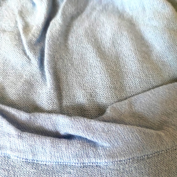 Light blue light weight three-quarter length sleeve sweater - Picture 4 of 5